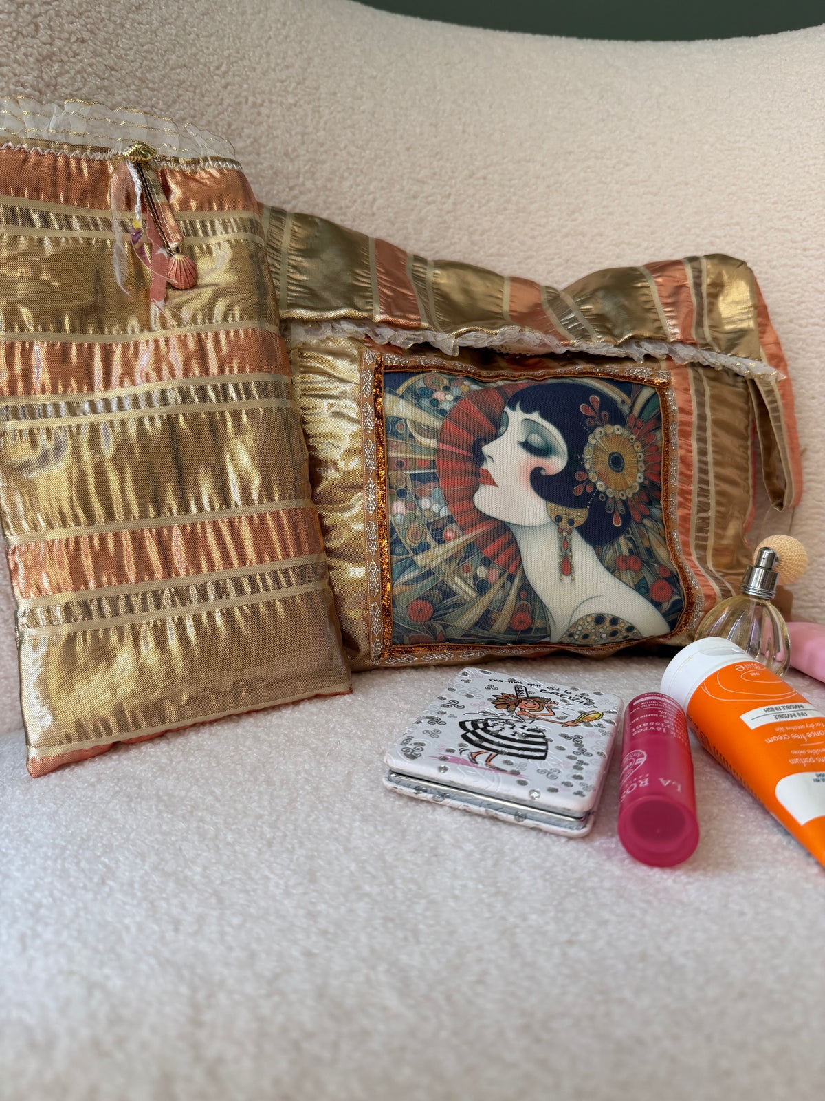 Pochette "Belle époque" et son emporte-parfum - pièce unique 🍂