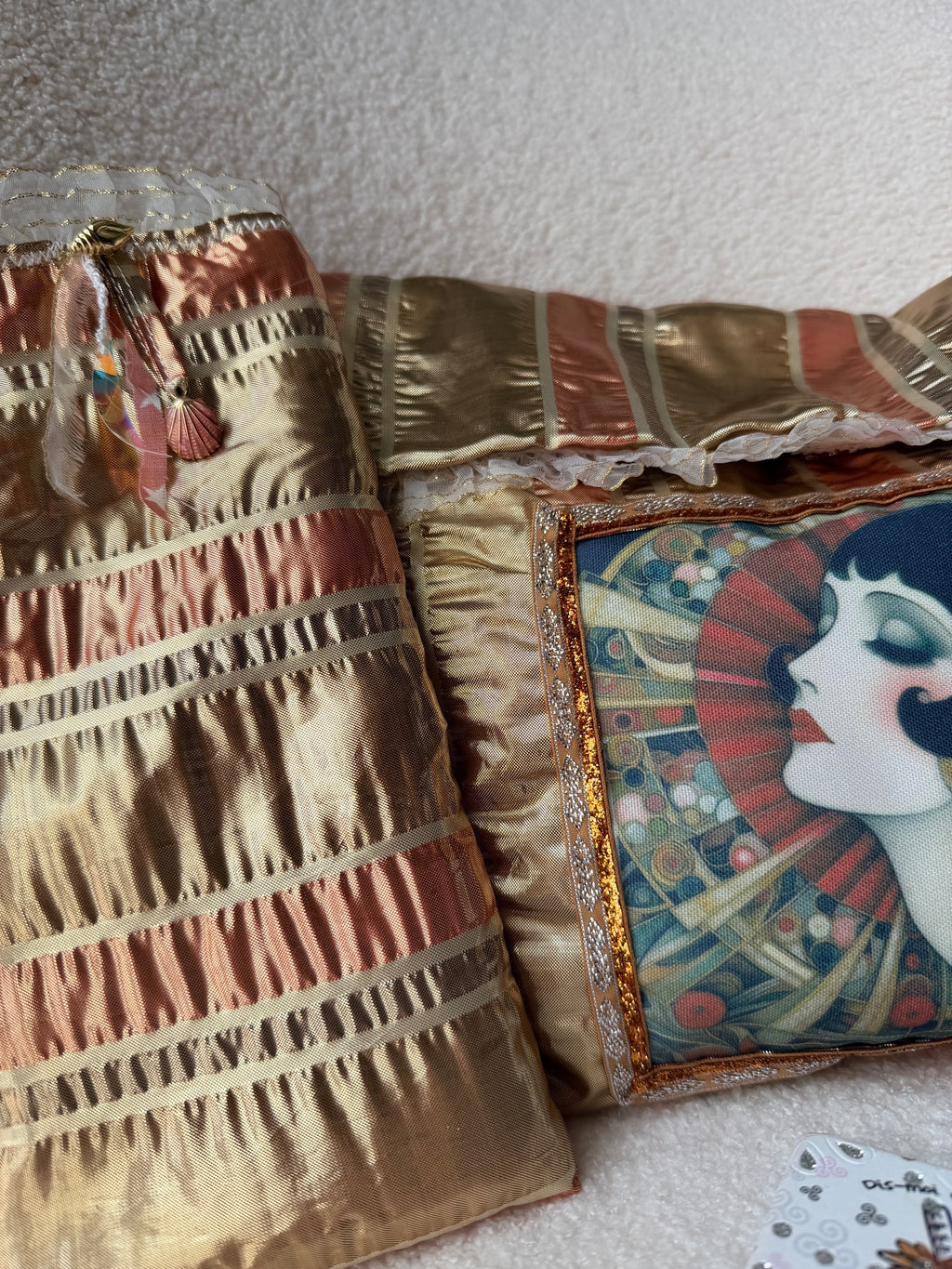 Pochette "Belle époque" et son emporte-parfum - pièce unique 🍂