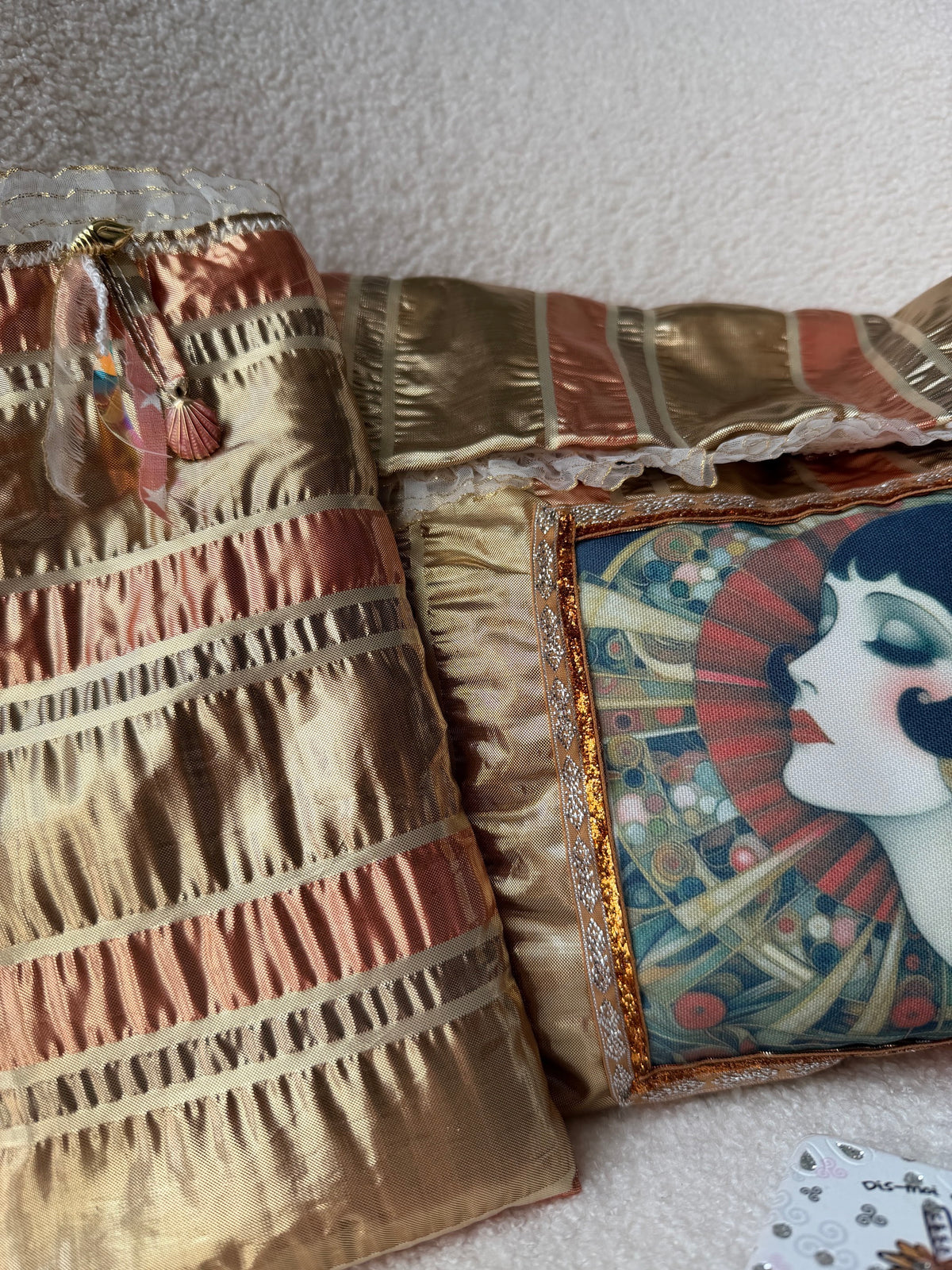 Pochette "Belle époque" et son emporte-parfum - pièce unique 🍂