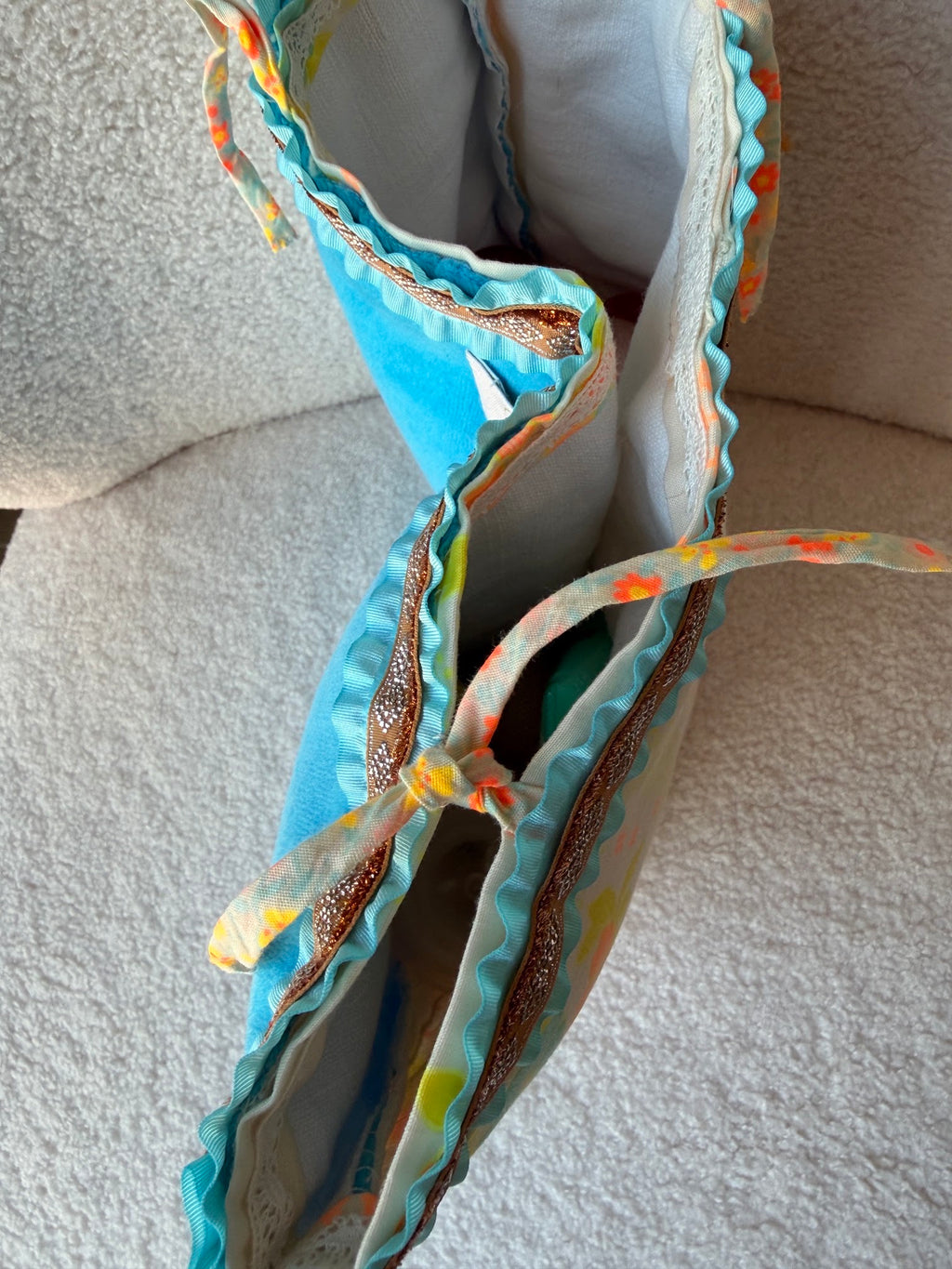 Pochette avec séparation centrale "Vitamine" 🧡