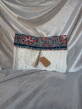 Pochette en dentelle ancienne & coton indien