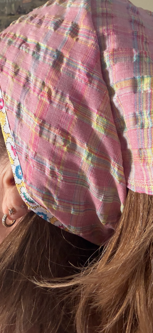Fichu bandana en tissu - modèle au choix - pièce unique