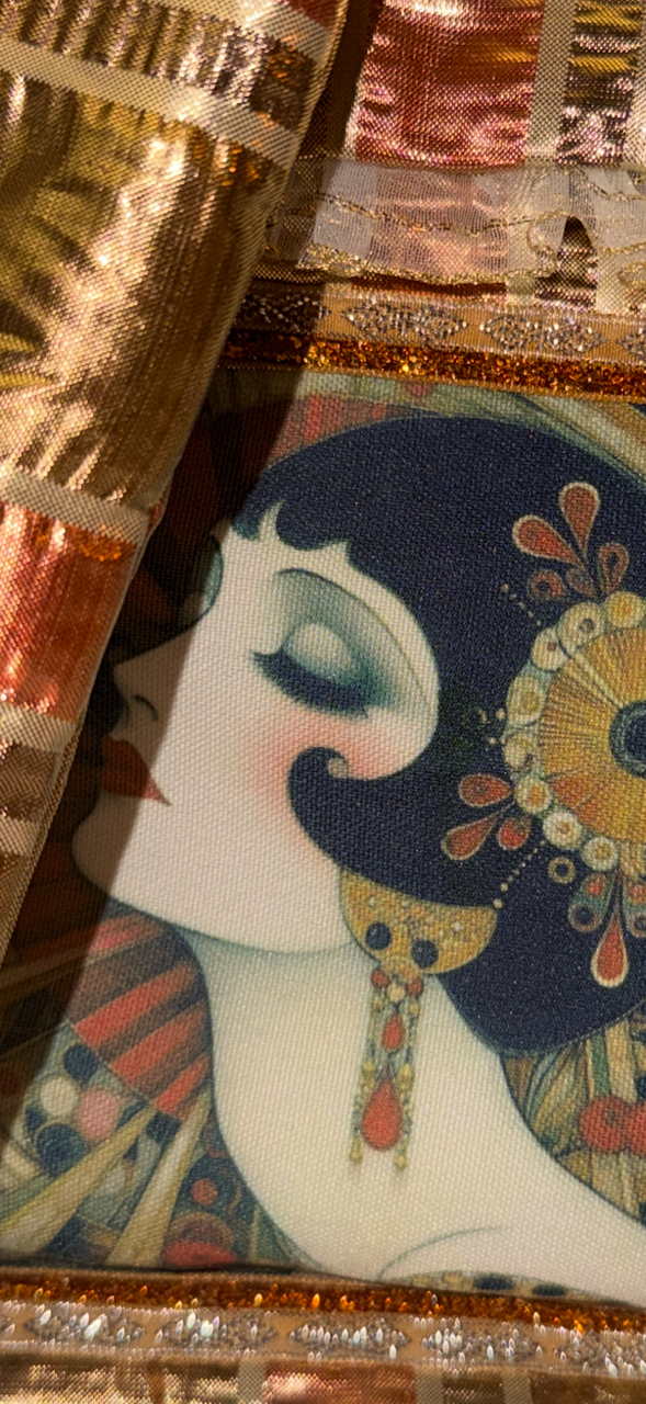 Pochette "Belle époque" et son emporte-parfum - pièce unique 🍂