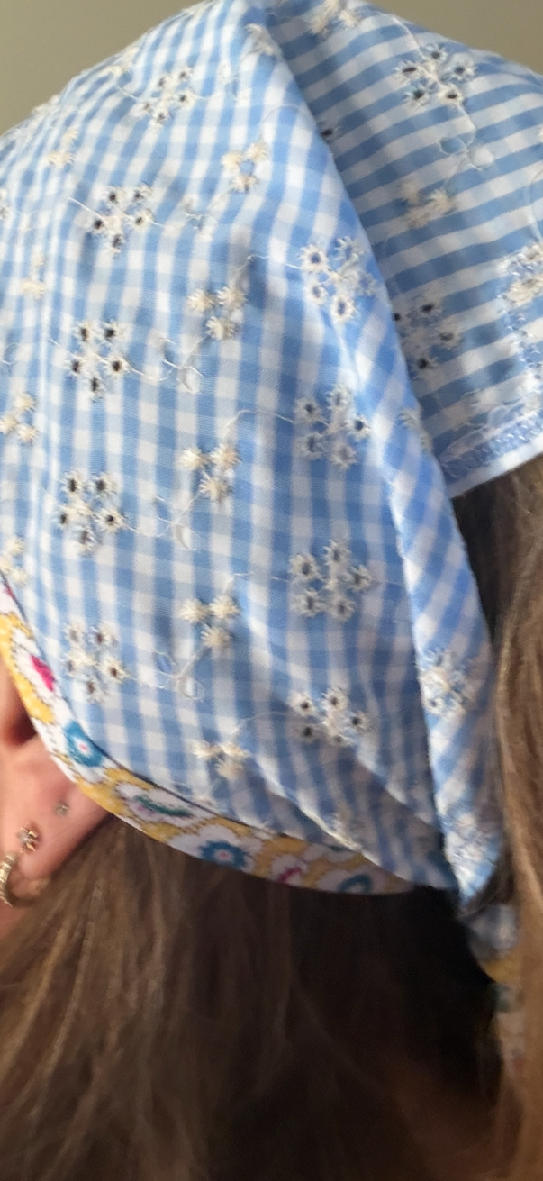 Fichu bandana en tissu - modèle au choix - pièce unique