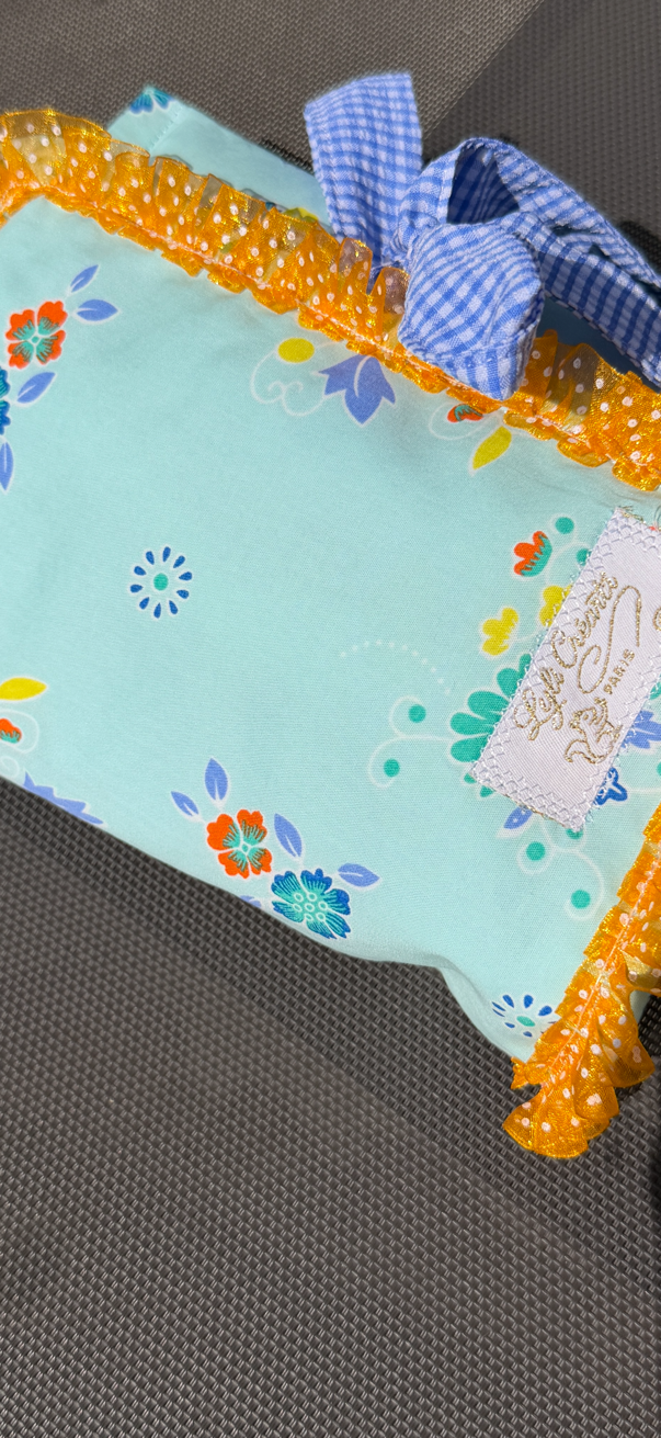 Trousse de toilette nomade - Petit Pan & vichy bleu 🐦
