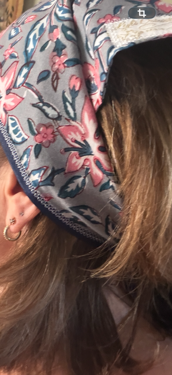 Fichu bandana en tissu - modèle au choix - pièce unique