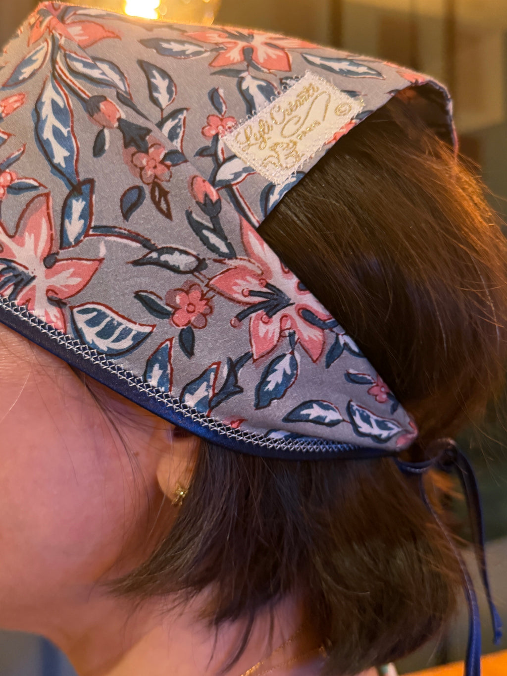 Fichu bandana en tissu - modèle au choix - pièce unique