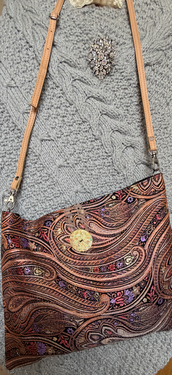 Sac pochette « Bohème Précieuse » – Pièce unique