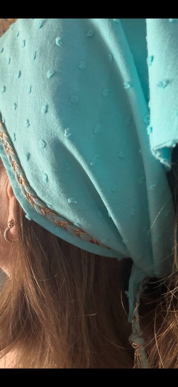 Fichu bandana en tissu - modèle au choix - pièce unique