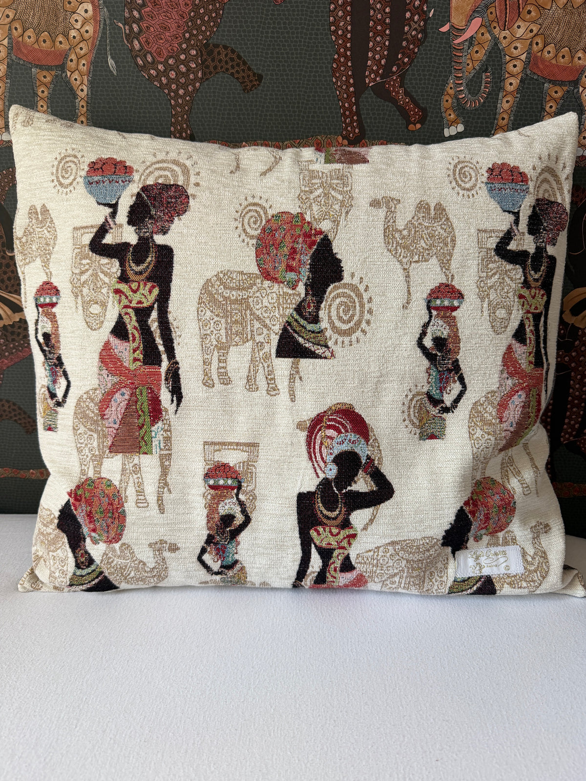 Housse de coussin "Échappée d'ailleurs"