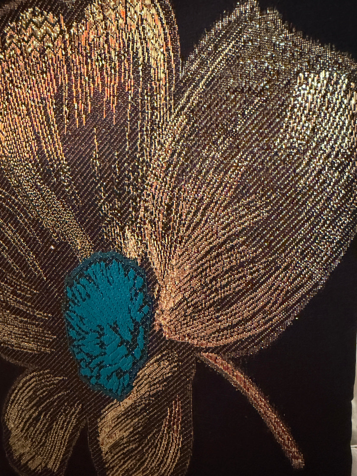 Pochette « Fleur d’Or & Turquoise » – Pièce unique