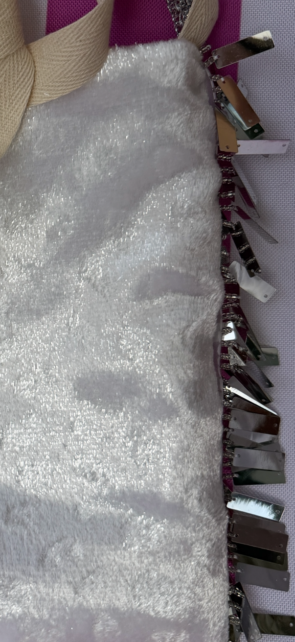 Sac couture « Éclat d’Argent » – double face, pièce unique
