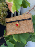 Pochette précieuse en brocart doré