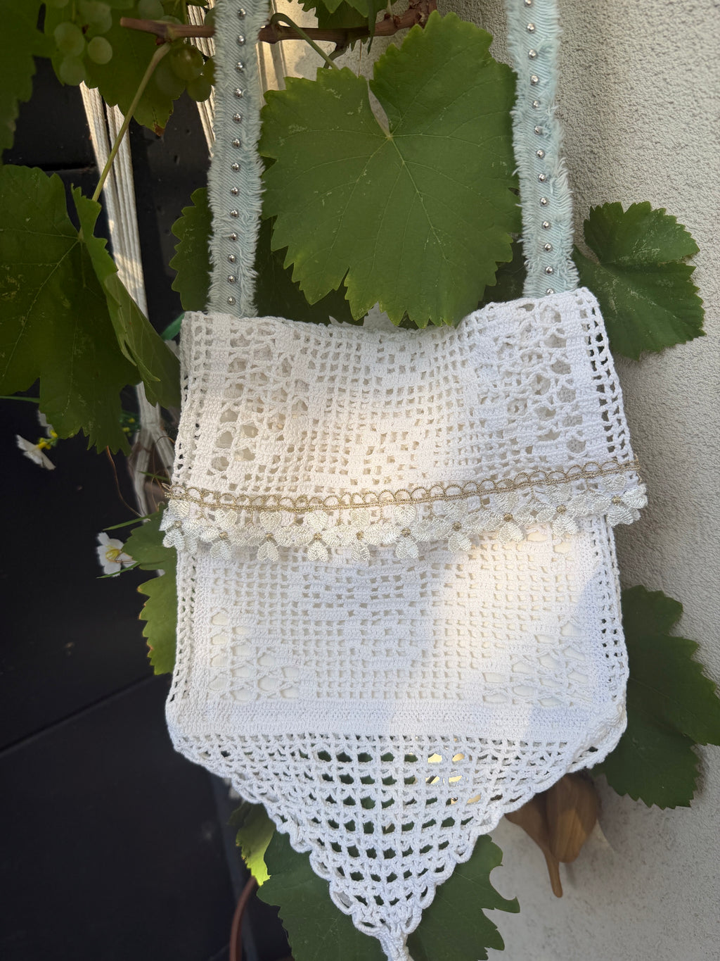 Besace crochet ancien