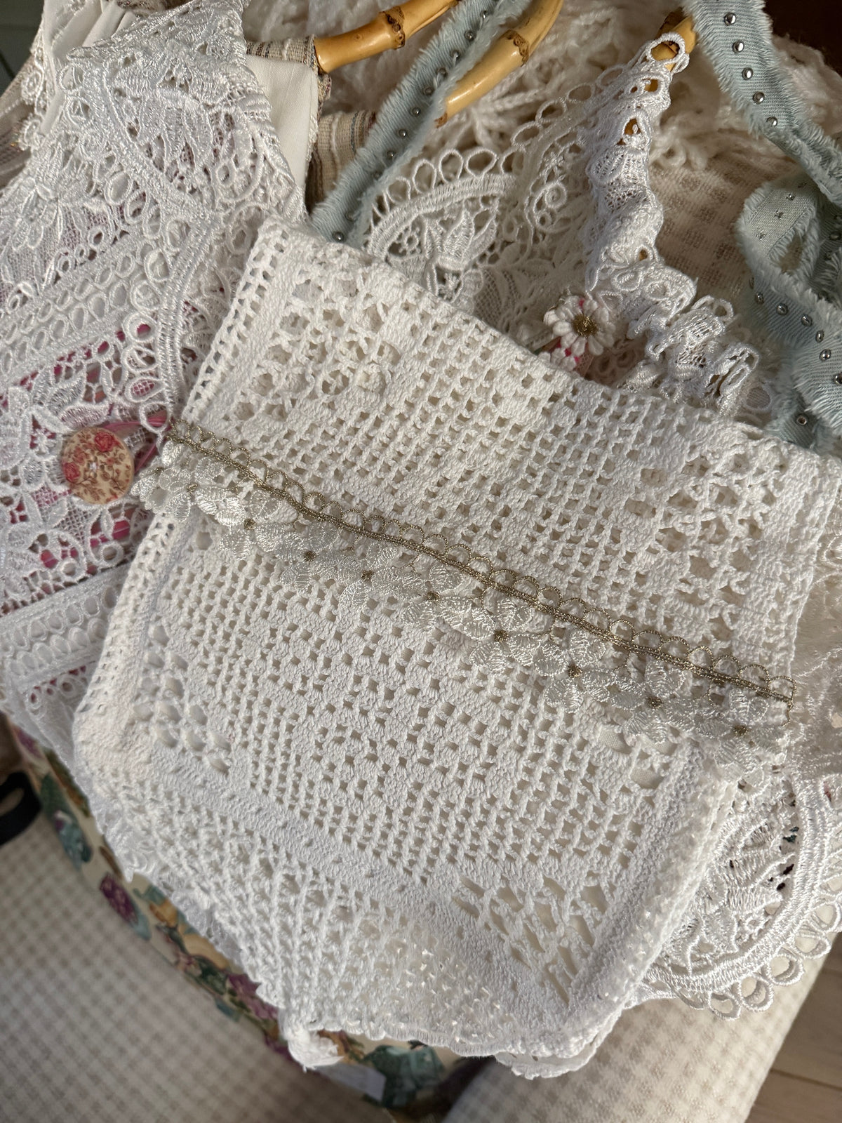 Besace crochet ancien