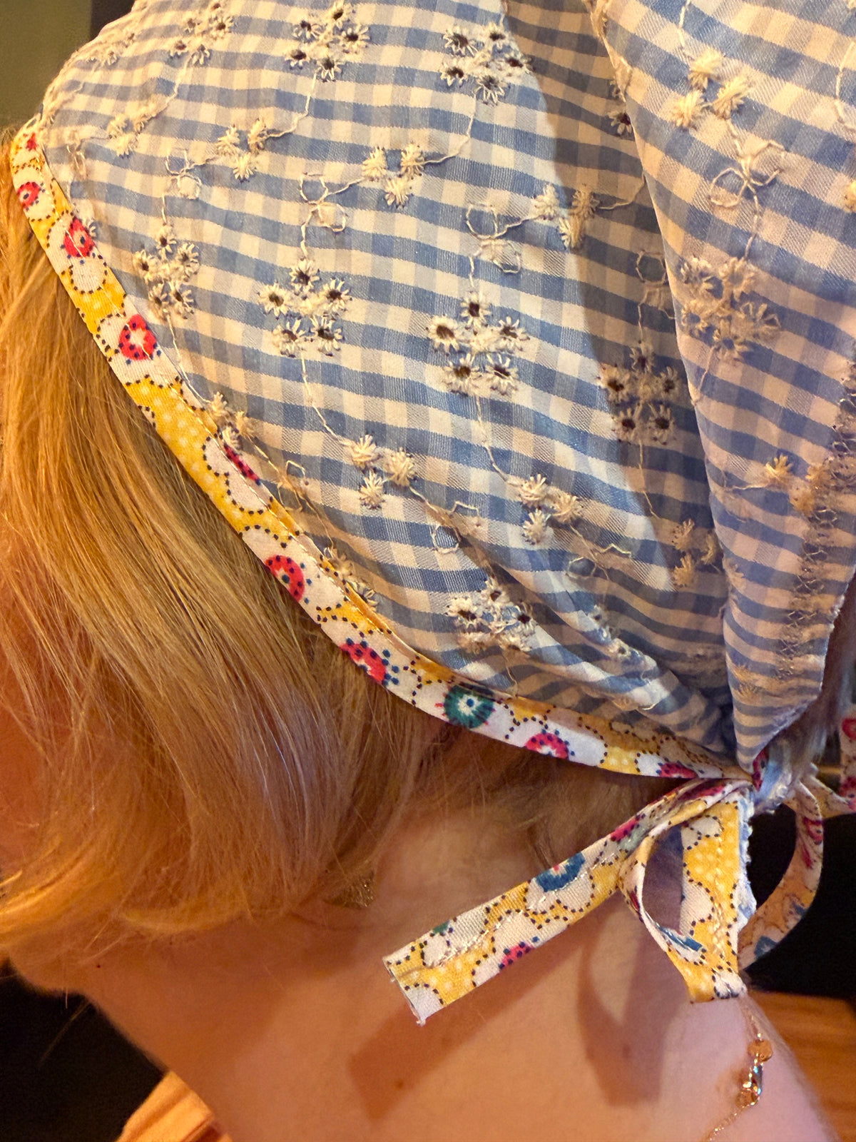 Fichu bandana en tissu - modèle au choix - pièce unique