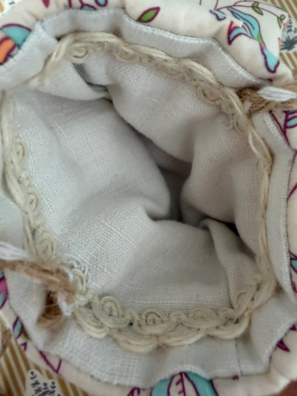 Duo pochette & emporte-parfum – tissu Petit Pan