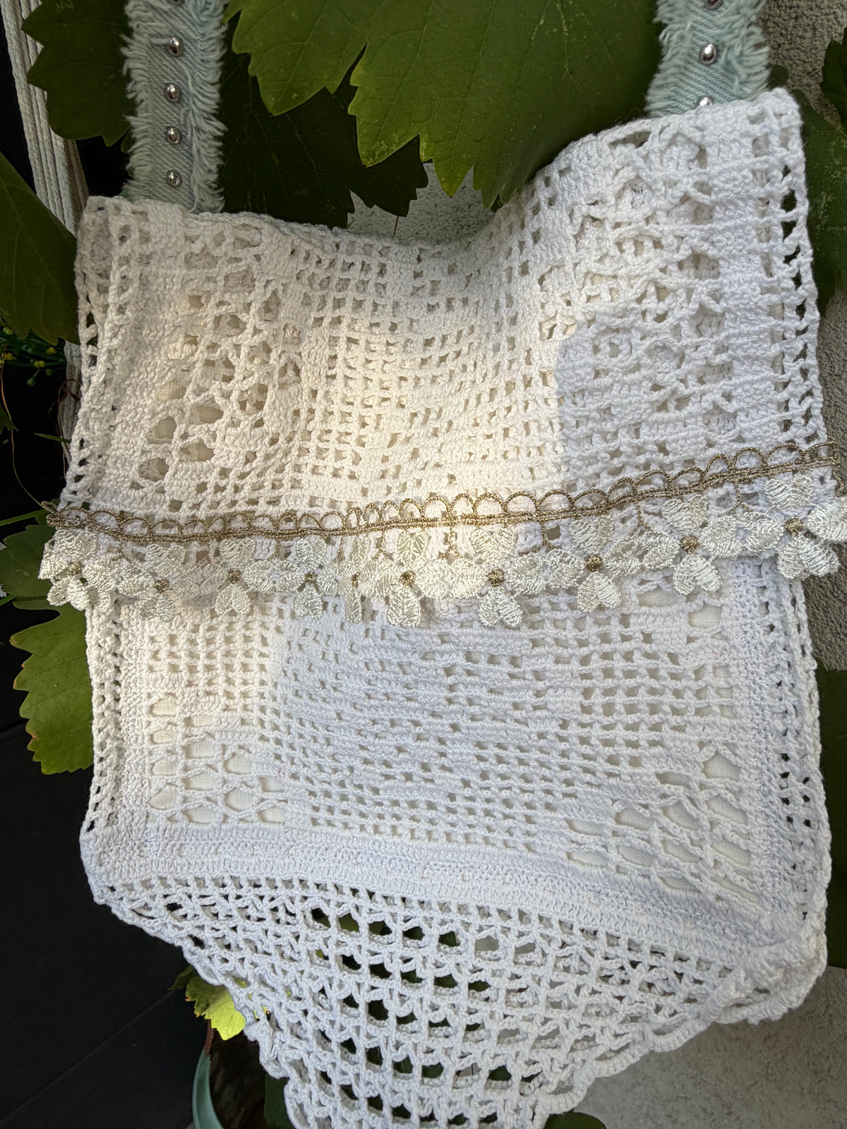 Besace crochet ancien