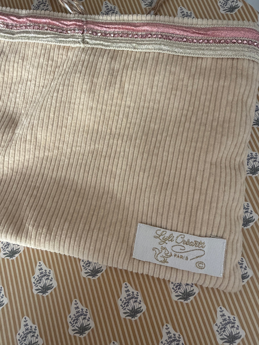 Duo pochette & emporte-parfum – tissu Petit Pan