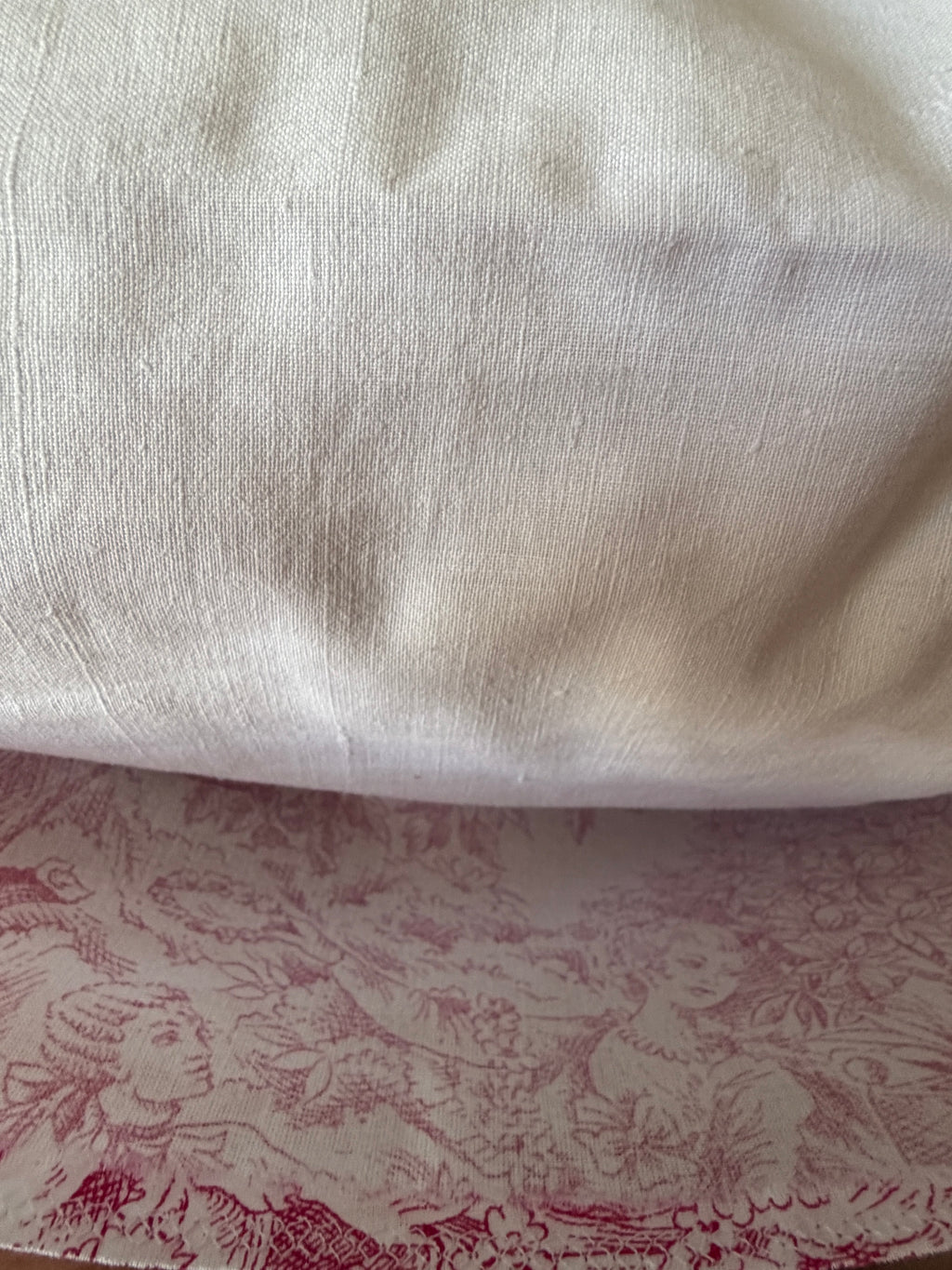 Housse de coussin "Jardin de Jouy" - Piece unique