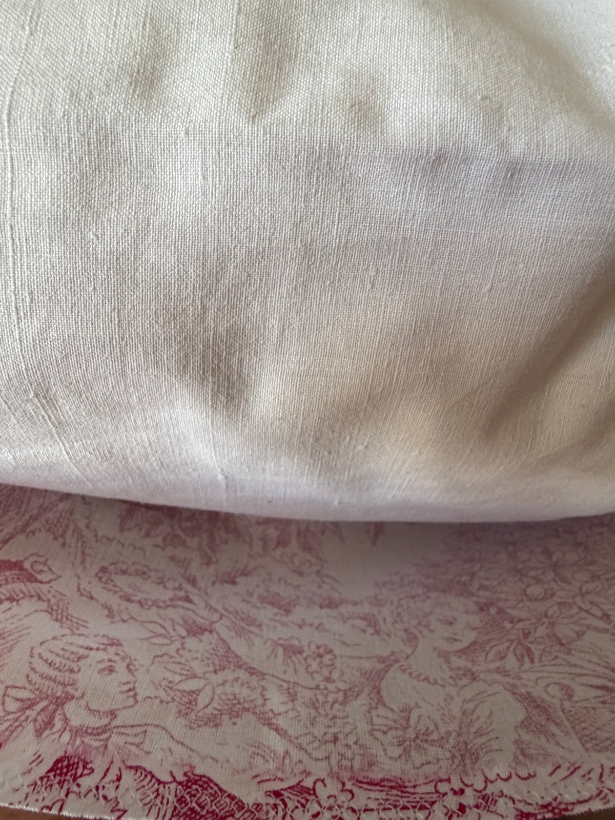 Housse de coussin "Jardin de Jouy" - Piece unique